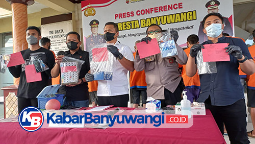 Polresta Banyuwangi Bongkar Praktik Perjudian, Sepekan 27 Orang Ditangkap