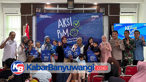 Aksi Sosial PNM Banyuwangi Cegah Stunting dan Peduli Gizi Sasar 8 Wilayah Binaan