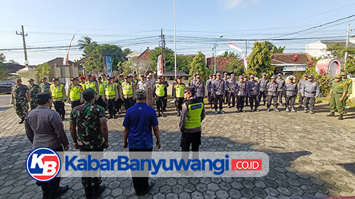 Etape Terakhir TdBI, Polresta Banyuwangi Gelar Apel Pengamanan di Kawasan Pantai Marina Boom