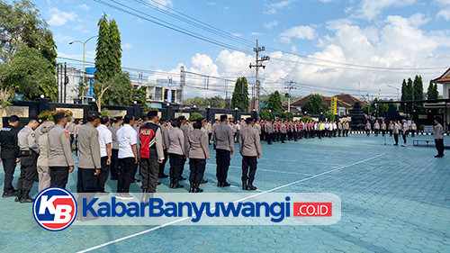 Ratusan Personel Polresta Banyuwangi Diterjunkan untuk Pengamanan Gelaran TdBI 2024