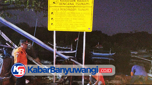 BPBD Banyuwangi Pasang Rambu Peringatan di Wilayah Rawan Bencana Banjir dan Longsor