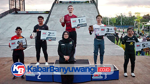 Hari Pertama Banyuwangi BMX Supercross 2025 Rider Latvia dan Indonesia Juara