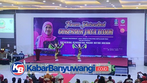 Tari Jejer Gandrung Sambut Gubernur Jatim Pada Silaturahim Forkom di Kepulauan Riau