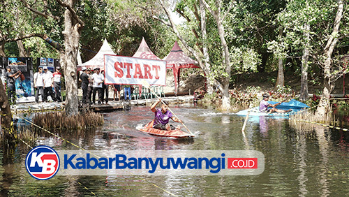 Ratusan Peserta Adu Cepat Dayung Kano di Pantai Cacalan, Perebutkan Piala Bupati Banyuwangi