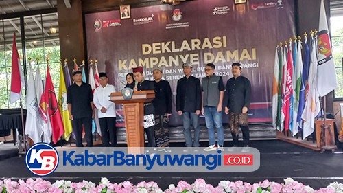 Dua Paslon Cabup-Cawabup Banyuwangi Teken Deklarasi Kampanye Damai