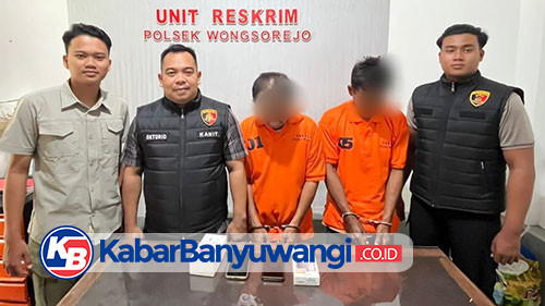 Dua Pemuda Banyuwangi Diduga Pelaku Pencuri Ponsel Diringkus Polisi
