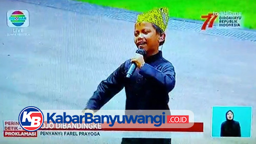 Anak Banyuwangi Farel Prayoga Bikin Heboh Perayaan HUT RI di Istana Negara