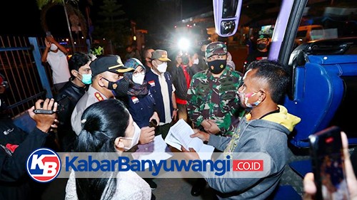 Hari Pertama PPKM Darurat, Forpimda Banyuwangi Sidak Pelabuhan Ketapang