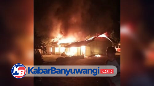 Gudang Rumah Sakit Bhakti Husada Krikilan, Glenmore - Banyuwangi Terbakar