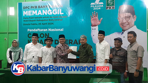 Kader Partai Gerindra Mantan Aktivis Daftar Calon Bupati Banyuwangi di PKB