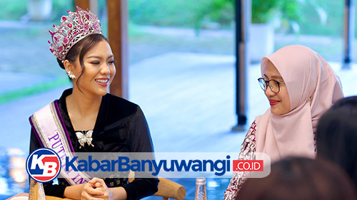 Putri Indonesia 2025 Berbagi Pengalaman Saat Tampil di Miss Supranational pada Bupati Ipuk