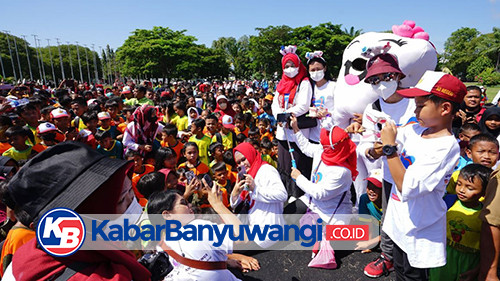 Saat Farel Prayoga Ajak Ribuan Anak Banyuwangi Jaga Kesehatan Gigi