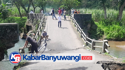Jembatan Sungai Lembu Pesanggaran Rusak, Pemkab Banyuwangi Segera Bangun Jembatan Darurat
