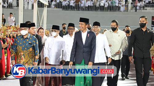 Di Banyuwangi, Jokowi Terpukau Beragam Atraksi di Festival Tradisi Islam Nusantara