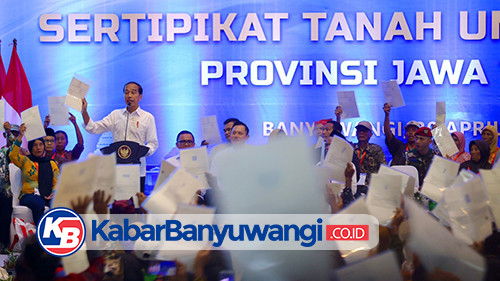 Serahkan 10.000 Sertipikat Tanah Elektronik TORA, Presiden Jokowi: Banyuwangi Terbesar di Indonesia