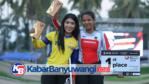 Pembalap Timnas Thailand dan Indonesia Berbagi Podium di Hari Pertama Banyuwangi BMX Supercross 2026