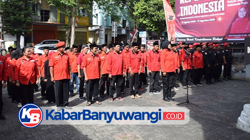 PDIP Banyuwangi Gelar Upacara HUT ke-80 RI, Wujudkan Partai Pelopor Sesuai Amanat Bung Karno