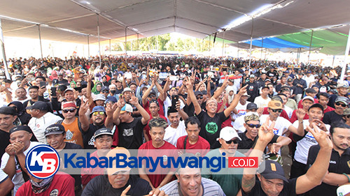 Semarak Kampanye Akbar, Paslon Bupati Nomor Urut 2 Gelar Konser Bersama Seniman Banyuwangi