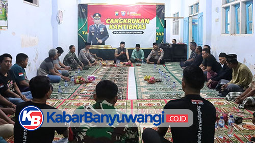 Sambut Ramadan Kapolresta Banyuwangi Gelar Cangkrukan Kamtibmas Bersama Masyarakat