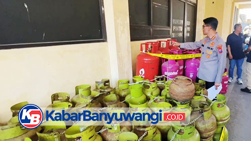 Satreskrim Polresta Banyuwangi Bekuk Kawanan Penyuntik Tabung Gas LPG, Satu Orang Residivis