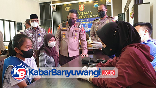 Polresta Banyuwangi Ajak Masyarakat Peduli Anak Yatim Piatu Terdampak Pandemi