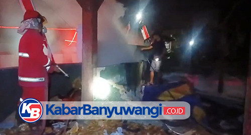 Penampungan Sampah di Karangrejo Banyuwangi Terbakar, Akibat Puntung Rokok