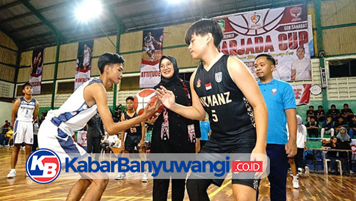 Ratusan Pelajar Banyuwangi Ikuti Kejuaraan Basket Harjaba Cup 2023