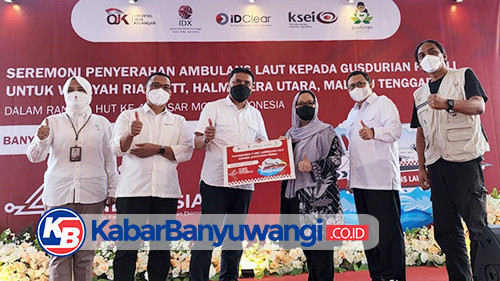Pasar Modal Indonesia Serahkan 4 Unit Ambulans Laut ke GUSDURian Peduli