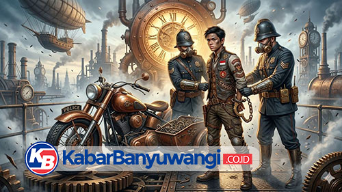 Ketua Geng Motor Konvoi di Jalan Raya Bawa Sajam Ditangkap Polisi Banyuwangi