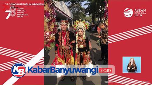 Pakaian Pengantin Banyuwangi Jadi Lima Busana Terbaik Upacara HUT RI di Istana Negara