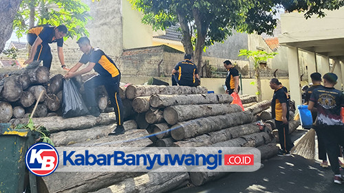 Polresta Banyuwangi Gencarkan Korve Tingkatkan Kebersihan Markas Komando