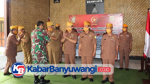 Kodim 0825 Jadi Saksi Dilantiknya Pengurus LVRI di Banyuwangi