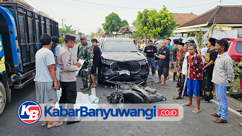 Seorang Pengendara Motor Tewas dalam Tabrakan Beruntun di Sambimulyo Banyuwangi