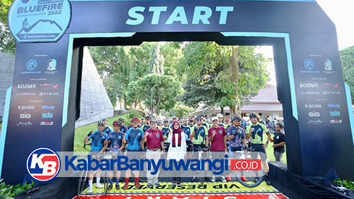 Bupati Ipuk Lepas Ratusan Pesepeda dari Penjuru Indonesia Ikuti Banyuwangi Bluefire Ijen Challenge 2022