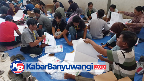 Sortir Lipat Berakhir, KPU Banyuwangi Temukan 9.972 Lembar Surat Suara Rusak