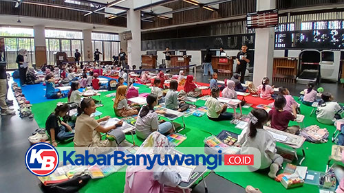 Anak TK-SD Lomba Fashion Show dan Mewarnai di Bandara Internasional Banyuwangi