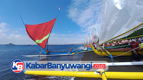HUT TNI AL, 77 Nelayan Ikuti Lomba Adu Cepat Perahu Layar Arungi Selat Bali