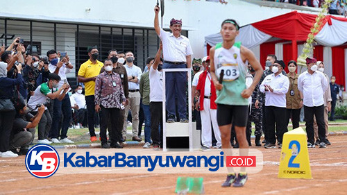 Terbang ke Banyuwangi, Luhut Pandjaitan Buka Kejurda Atletik Jatim