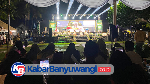 Di Bawah Guyuran Hujan, Mujahadah Kubro NU Banyuwangi Berlangsung Khidmat