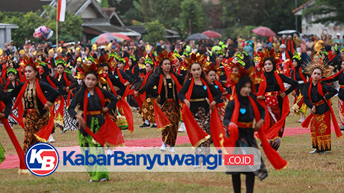 Keren! Desa Yosomulyo di Banyuwangi ini Gelar Atraksi Kolosal Seribu Penari