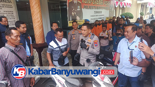 Polresta Banyuwangi Kembalikan Motor Hasil Curian, Pemilik Ucapkan Terima Kasih