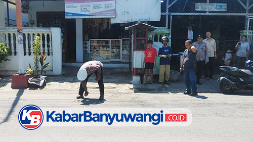 Pemotor Gagal Nyalip Truk Tangki di Jalan Raden Wijaya Banyuwangi Berujung Petaka
