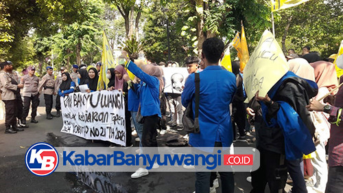 PMII Banyuwangi Demo Tolak Kebijakan Tapera, DPRD Kawal Aspirasi Mahasiswa