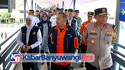 Libur Nataru, Kabasarnas Gubernur dan Kapolda Jatim Pantau Pelabuhan Ketapang Banyuwangi