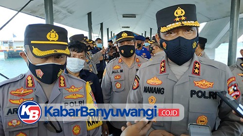 Kakorsabhara Mabes Polri Pantau Aktivitas Larangan Mudik di Pelabuhan Ketapang