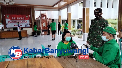 Ratusan Pelajar Tegaldlimo Ikuti Seleksi Paskibra