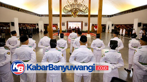 Pengukuhan Paskibraka Banyuwangi 2022 Berlangsung Khidmat