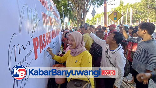 Ratusan Pedagang Kompak Dukung Revitalisasi Pasar Banyuwangi