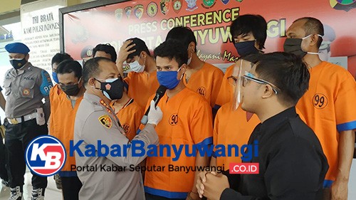 Edarkan Sabu dengan Sistem Ranjau, 32 Pelaku Diringkus Polisi Banyuwangi
