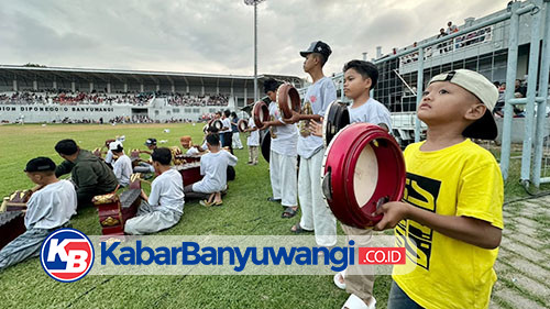 Regenerasi Seni Tradisi, Penabuh Kuntulan Cilik Bakal Warnai Gandrung Sewu Banyuwangi 2026